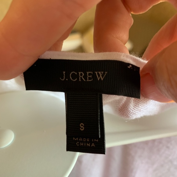 J crew‎ 100 percent linen embroidered tasseled tee. Retail 78 . Never worn - Picture 2 of 6